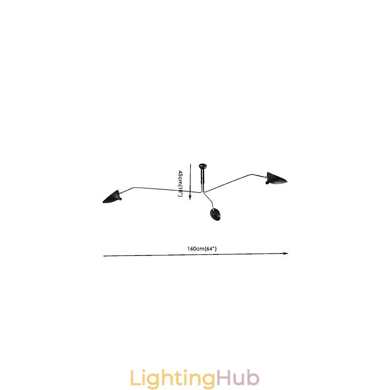 Modern Contemporary Painting Feature for Designers Metal Chandelier