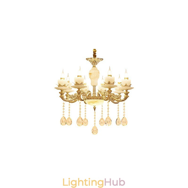 European Style Atmosphere Zinc Alloy Crystal Home Chandelier