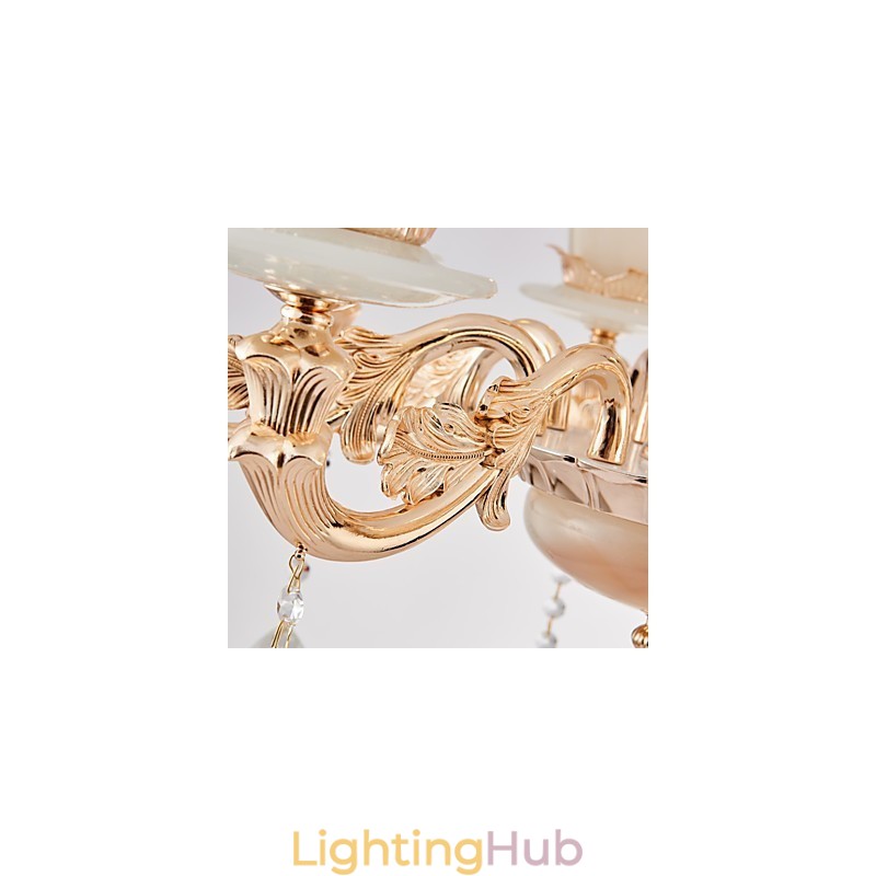 European Style Atmosphere Zinc Alloy Crystal Home Chandelier