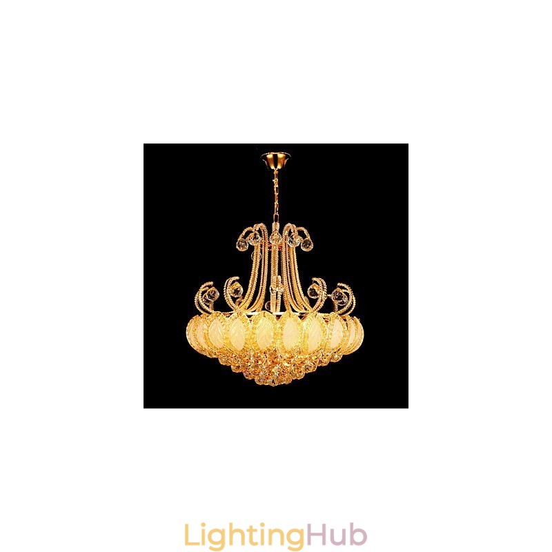 Modern Luxury Chandelier Crystal Pendant Light Diameter 50CM Contains 8 Bulbs