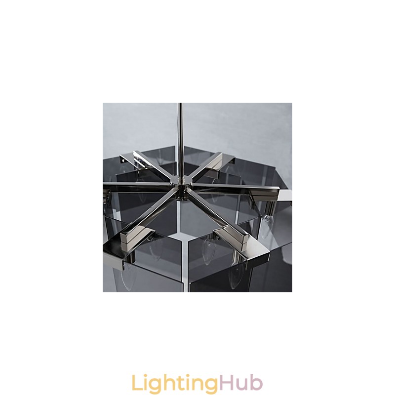 Rustic Lodge Painting Feature for Designers Metal Indoor 6 Bulbs Chandelier