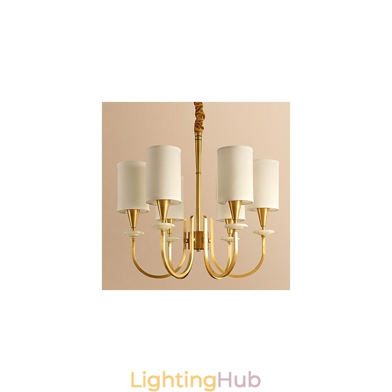 All Copper Chandelier Jade Decorative Chandelier