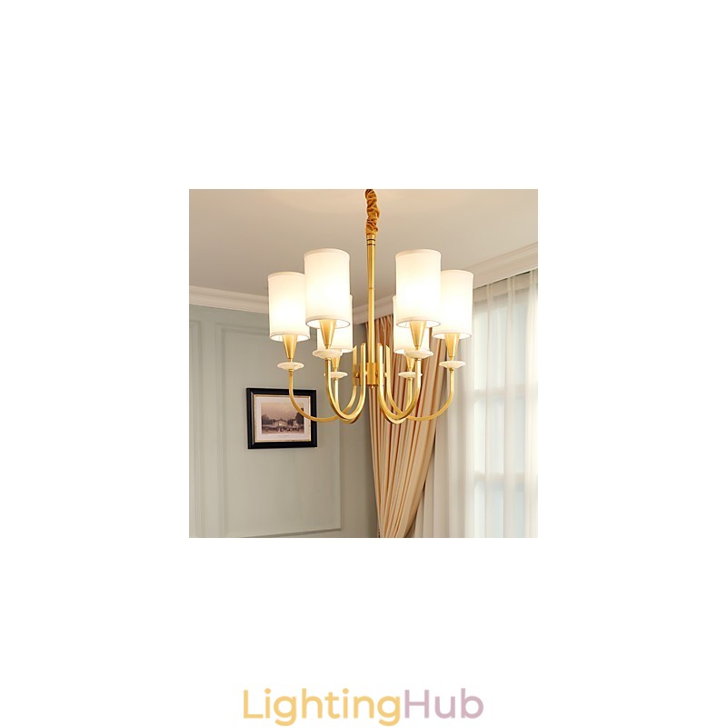 All Copper Chandelier Jade Decorative Chandelier