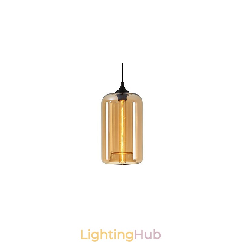 Bottle Design Pendant 1 Light Minimalist Iron Painting