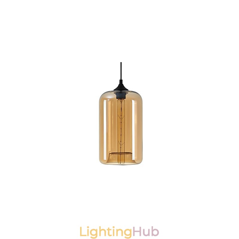 Bottle Design Pendant 1 Light Minimalist Iron Painting