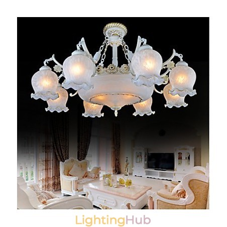 Chandelier White European Retro Classic Chandelier White European Retro Classic