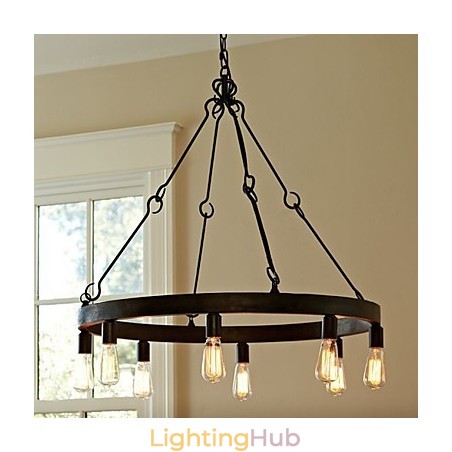Retro Style Iron Pendent Light with 8 Lights Retro Style Iron Pendent Light with 8 Lights