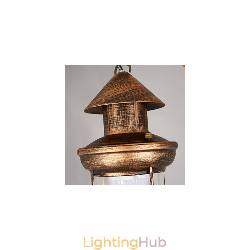 Rustic Lodge Globe Vintage Retro Country Painting Feature for Mini Style Designers Metal Chandelier