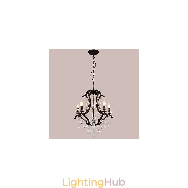 5 Lights Crystal Chandelier Modern Contemporary Traditional Classic Rustic Lodge Vintage Retro Lantern Drum Country Painting