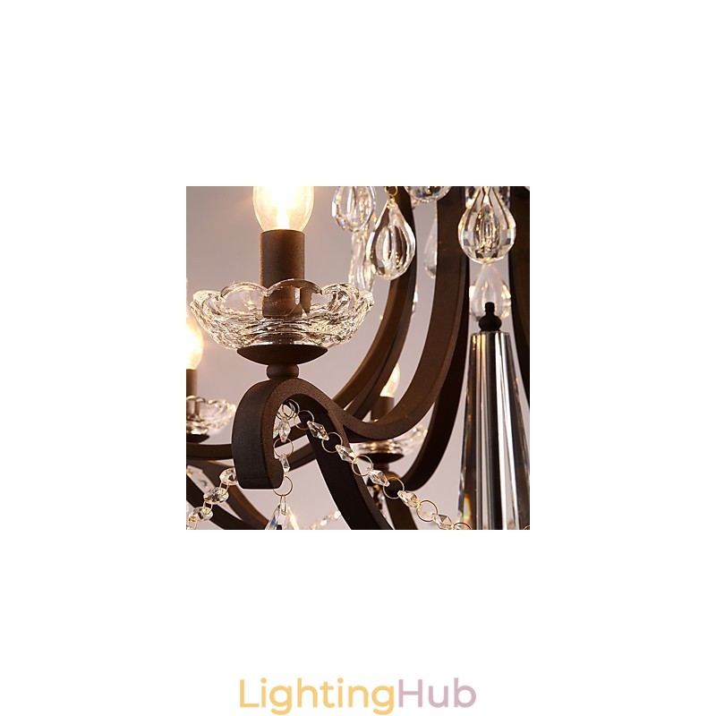 5 Lights Crystal Chandelier Modern Contemporary Traditional Classic Rustic Lodge Vintage Retro Lantern Drum Country Painting