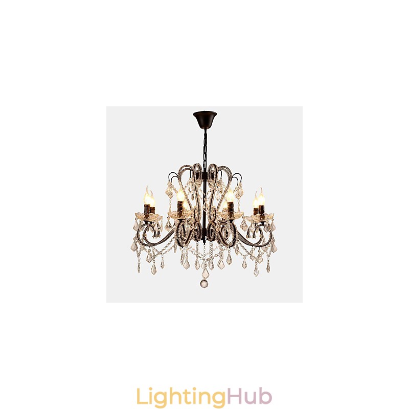 8 Lights Crystal Chandelier Modern Contemporary Traditional Classic Rustic Lodge Vintage Retro