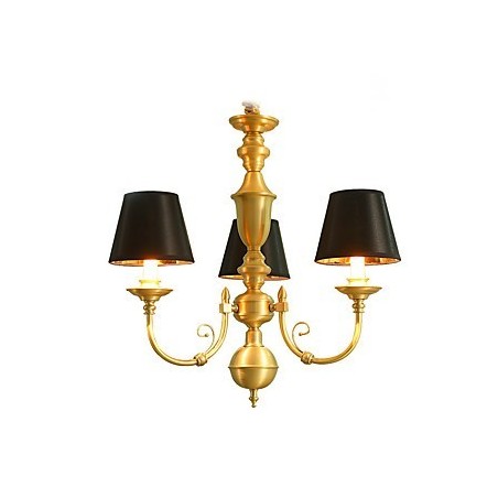 Chandelier Traditional Classic Country Brass Feature for Mini Style Metal 3 Bulbs Chandelier Traditional Classic Country Brass Feature for Mini Style Metal 3 Bulbs