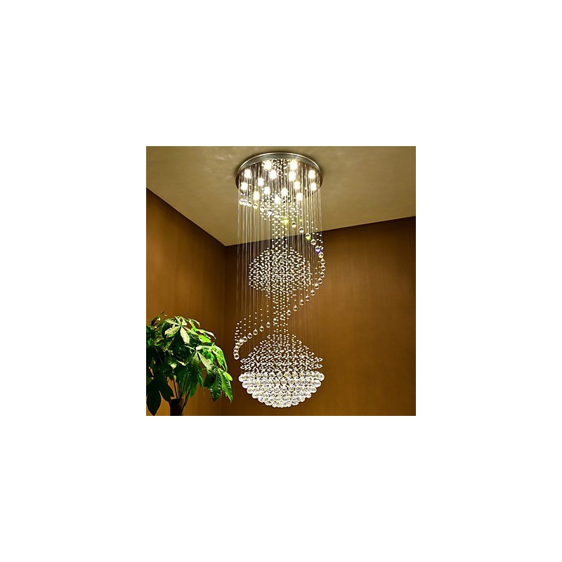 Modern Crystal Ceiling Pendant Light Indoor Chandelier Home Hanging Lighting Lamps Fixtures