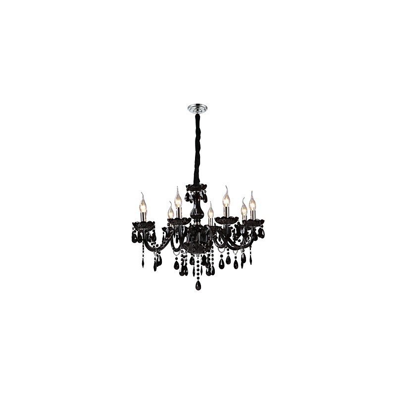 Modern Contemporary Electroplated Feature for Crystal Glass Chandelier