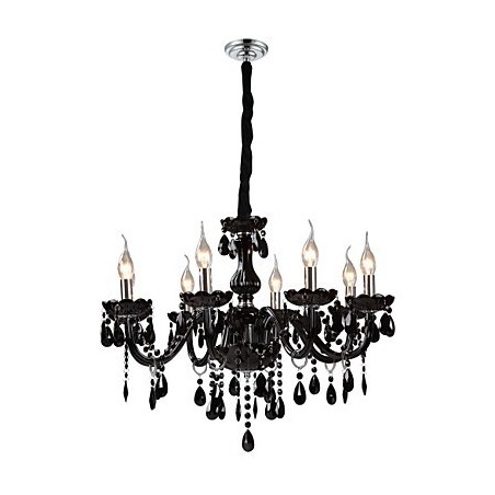 Modern Contemporary Electroplated Feature for Crystal Glass Chandelier