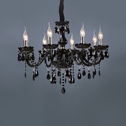 Modern Contemporary Electroplated Feature for Crystal Glass Chandelier