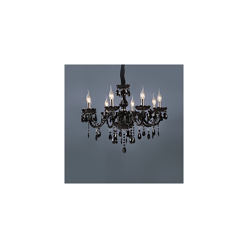 Modern Contemporary Electroplated Feature for Crystal Glass Chandelier