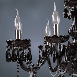 Modern Contemporary Electroplated Feature for Crystal Glass Chandelier