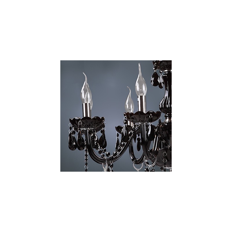 Modern Contemporary Electroplated Feature for Crystal Glass Chandelier