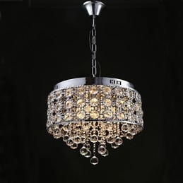 4 Lights Sunflower K9 Transparent Crystal Chandelier