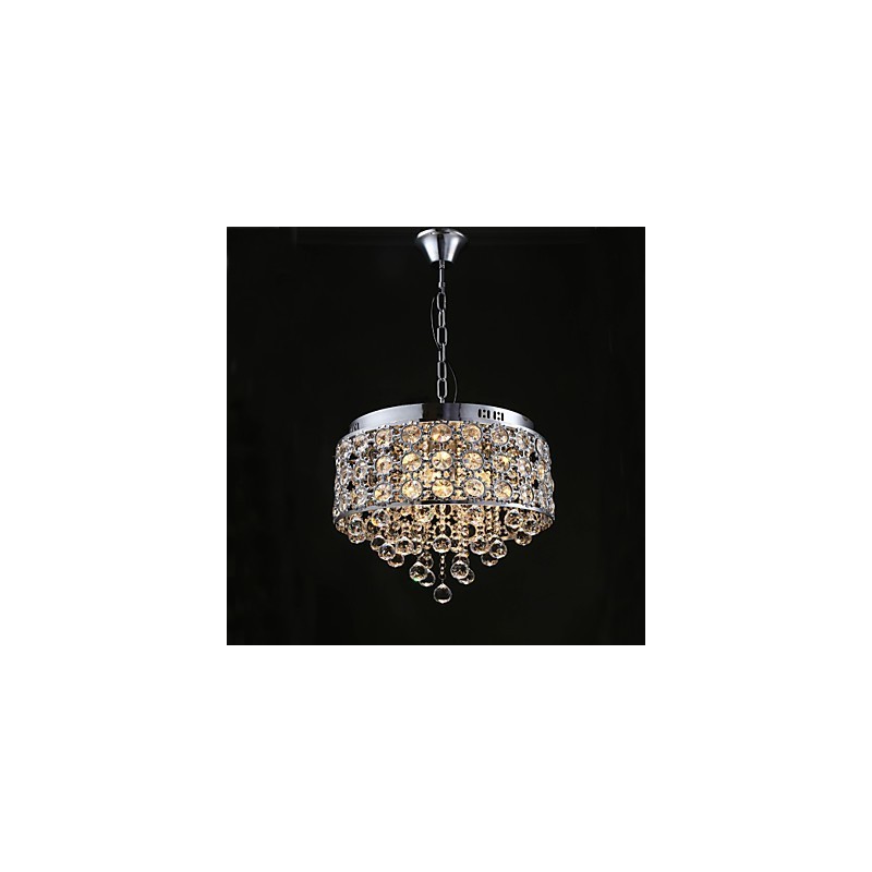 4 Lights Sunflower K9 Transparent Crystal Chandelier