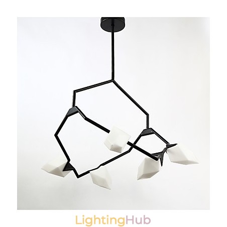 Five Light Post Modern Metal with Glass Peach Chandelier Lamp the Canteen Decorate Pendant Lamp Five Light Post Modern Metal with Glass Peach Chandelier Lamp the Canteen Decorate Pendant Lamp