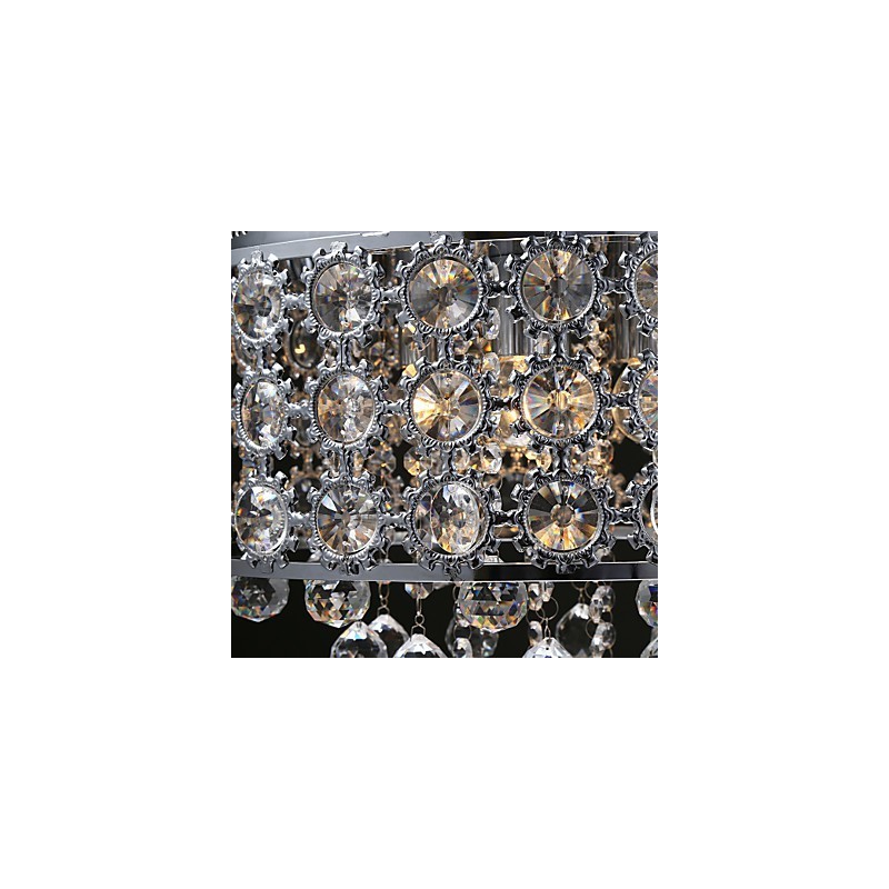4 Lights Sunflower K9 Transparent Crystal Chandelier