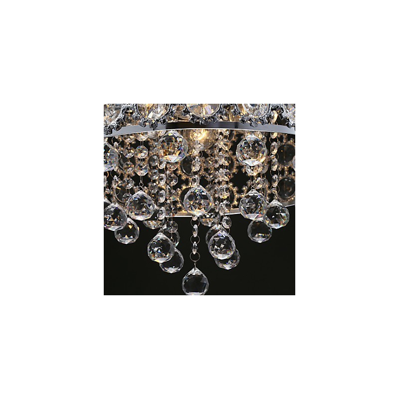 4 Lights Sunflower K9 Transparent Crystal Chandelier