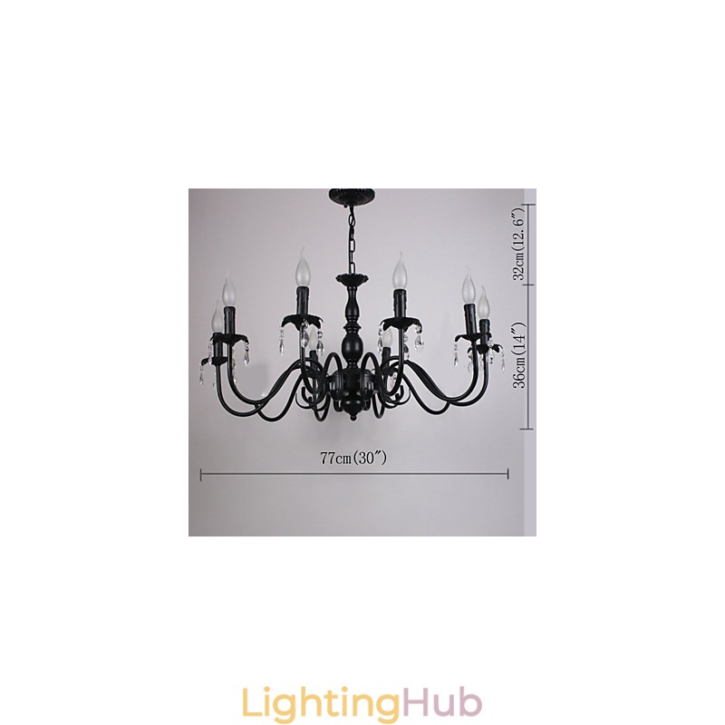 European Style Crystal Candle Lamp Lamp Clothing Shop Lamps And Lanterns Decoration Project Droplight