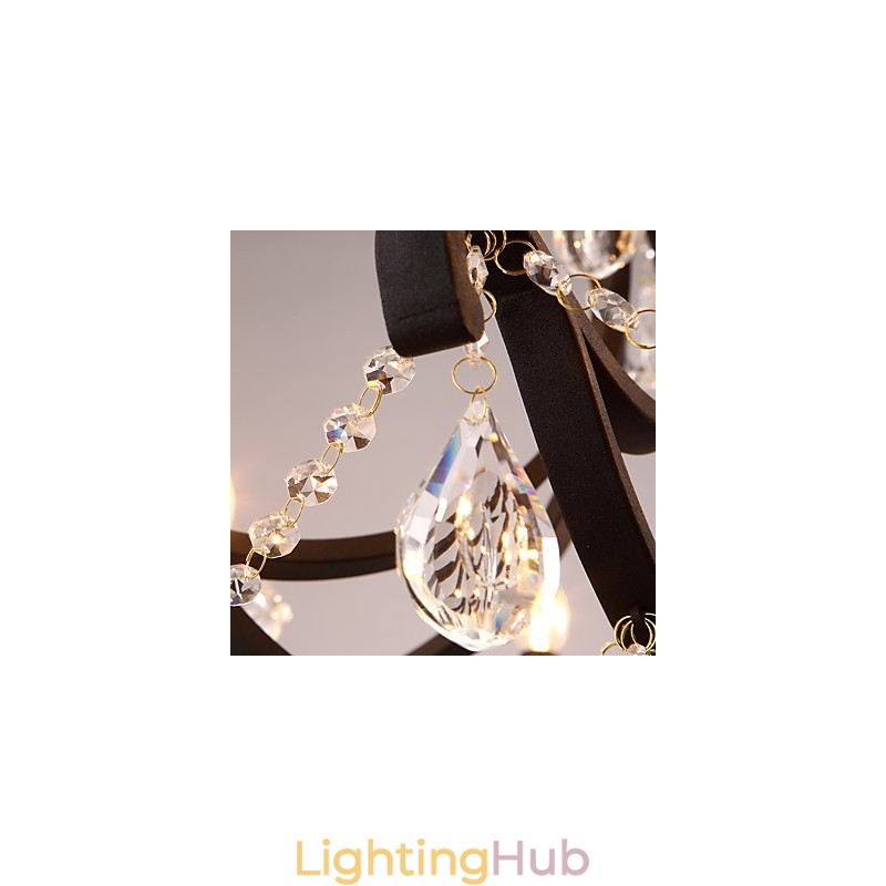 8 Lights Crystal Chandelier Modern Contemporary Traditional Classic Rustic Lodge Vintage Retro Lantern Drum Country Painting