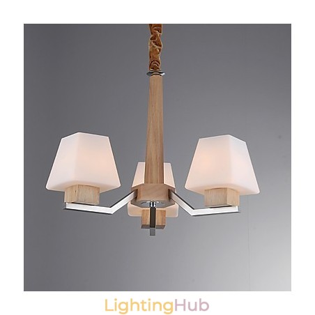 Modern Contemporary Electroplated Feature for Wood Bamboo Chandelier Modern Contemporary Electroplated Feature for Wood Bamboo Chandelier