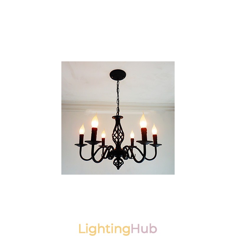 Artistic Chic & Modern Others Feature for Candle Style Metal Indoors 6 Bulbs Chandelier
