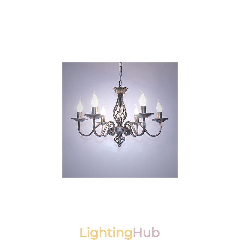 Artistic Chic & Modern Others Feature for Candle Style Metal Indoors 6 Bulbs Chandelier