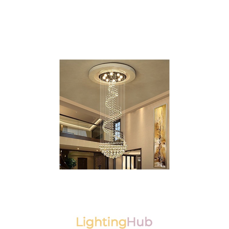 Modern Crystal Ceiling Chandelier Lights Indoor Pendant Lamp Deco Lighting Fixtures
