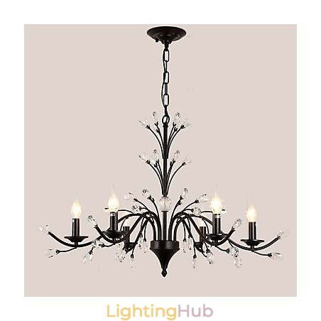 6 Lights Crystal Chandelier Modern Contemporary Traditional Classic Vintage Retro Country Painting Feature 6 Lights Crystal Chandelier Modern Contemporary Traditional Classic Vintage Retro Country Painting Feature