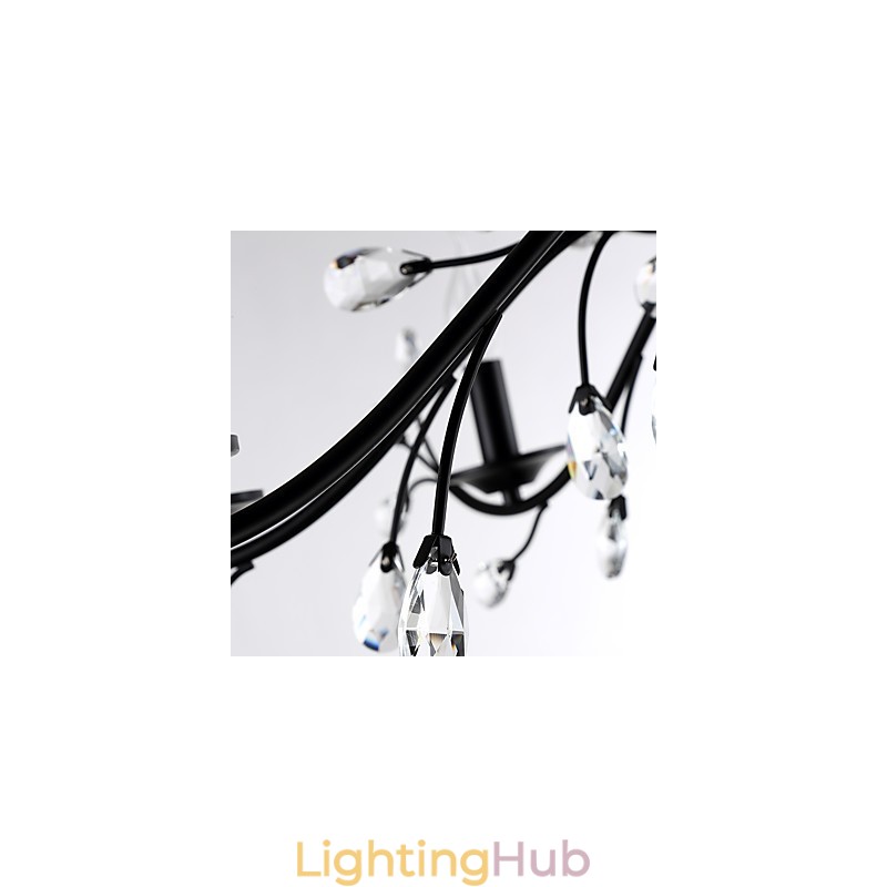 6 Lights Crystal Chandelier Modern Contemporary Traditional Classic Vintage Retro Country Painting Feature
