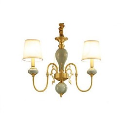 Traditional Classic Country Brass Feature for Mini Style Metal 3 Bulbs Chandelier