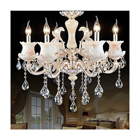 European Style Zinc Alloy Candle Crystal Pendant lamp European Style Zinc Alloy Candle Crystal Pendant lamp