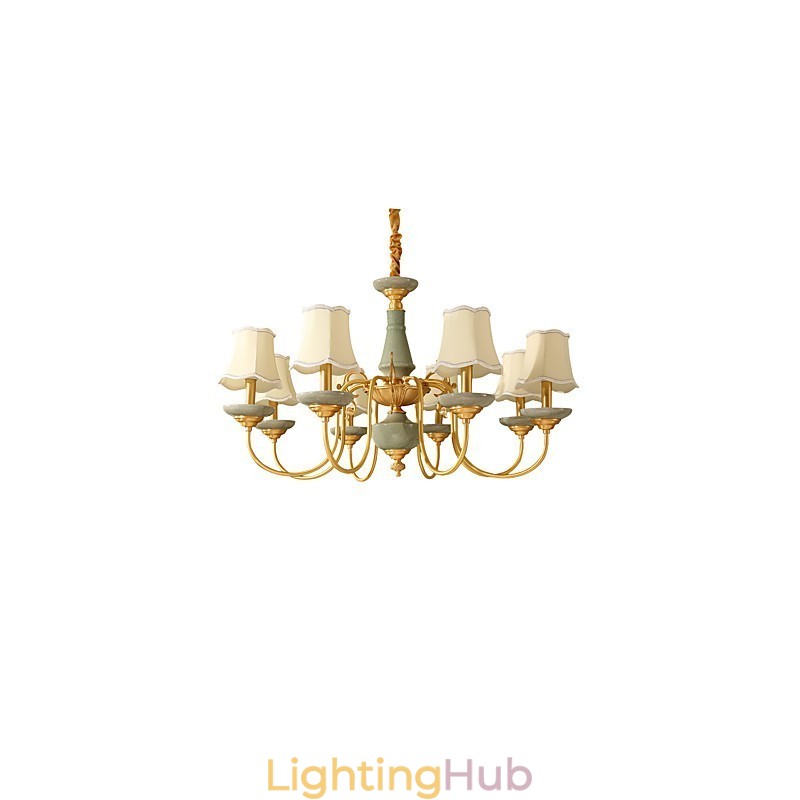 All Copper Chandelier Jade Decorative Chandelier KP8
