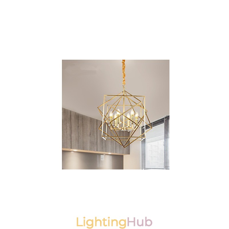 Lantern Brass Feature for Designers Metal Chandelier