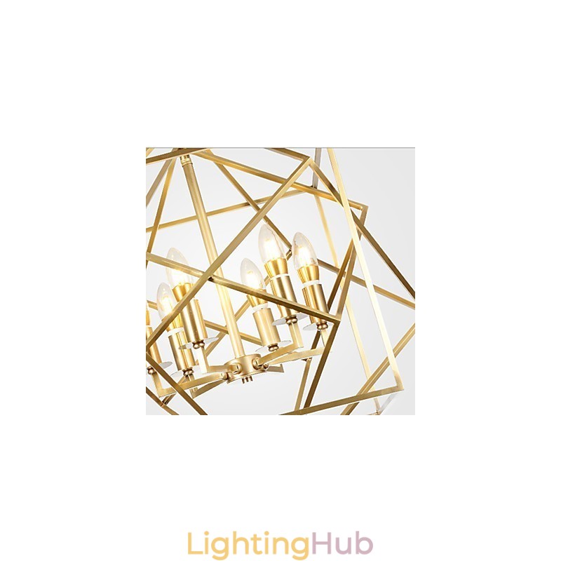 Lantern Brass Feature for Designers Metal Chandelier