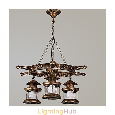 Rustic Lodge Vintage Retro Country Globe Painting Feature for Mini Style Designers Metal Chandelier Rustic Lodge Vintage Retro Country Globe Painting Feature for Mini Style Designers Metal Chandelier