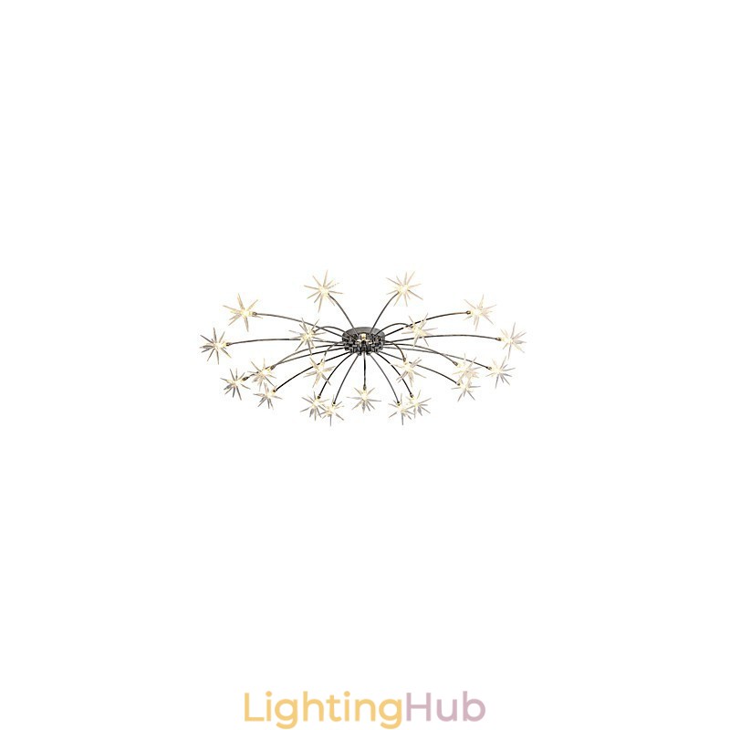 Modern Contemporary Chrome Feature for Mini Style Designers Metal Kids Chandelier