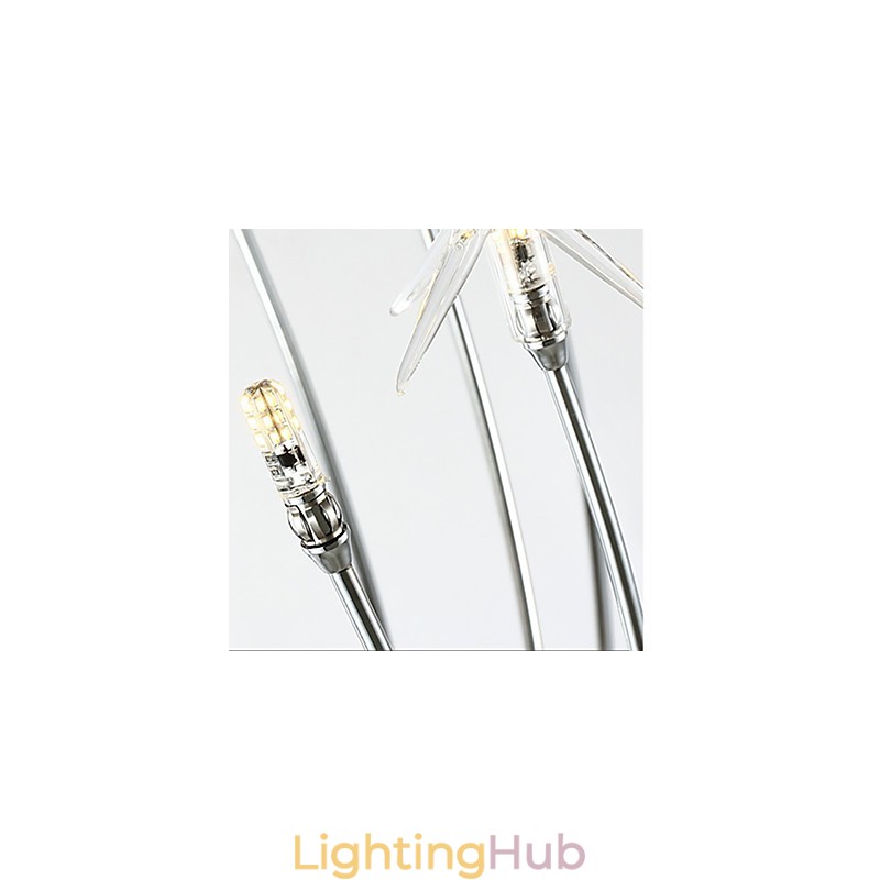 Modern Contemporary Chrome Feature for Mini Style Designers Metal Kids Chandelier