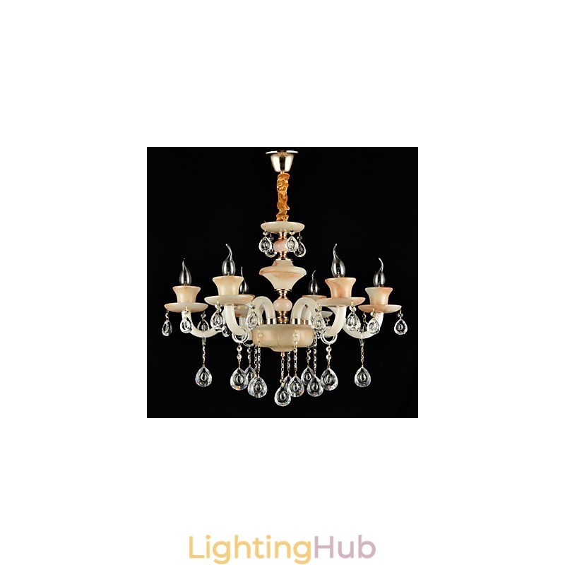 Traditional Classic Electroplated Feature for Crystal Mini Style Metal Chandelier