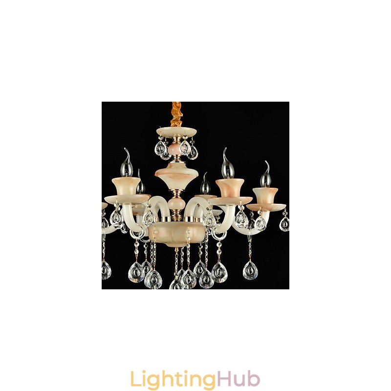 Traditional Classic Electroplated Feature for Crystal Mini Style Metal Chandelier