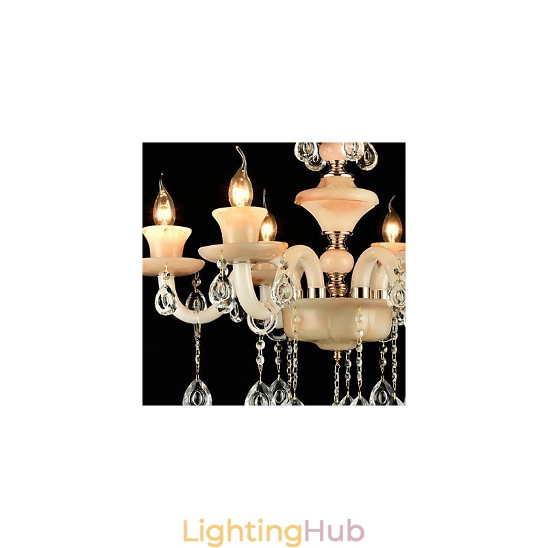 Traditional Classic Electroplated Feature for Crystal Mini Style Metal Chandelier