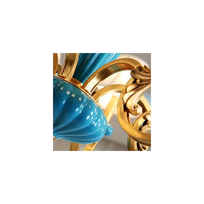 All Copper Chandelier Jade Decorative Chandelier KP