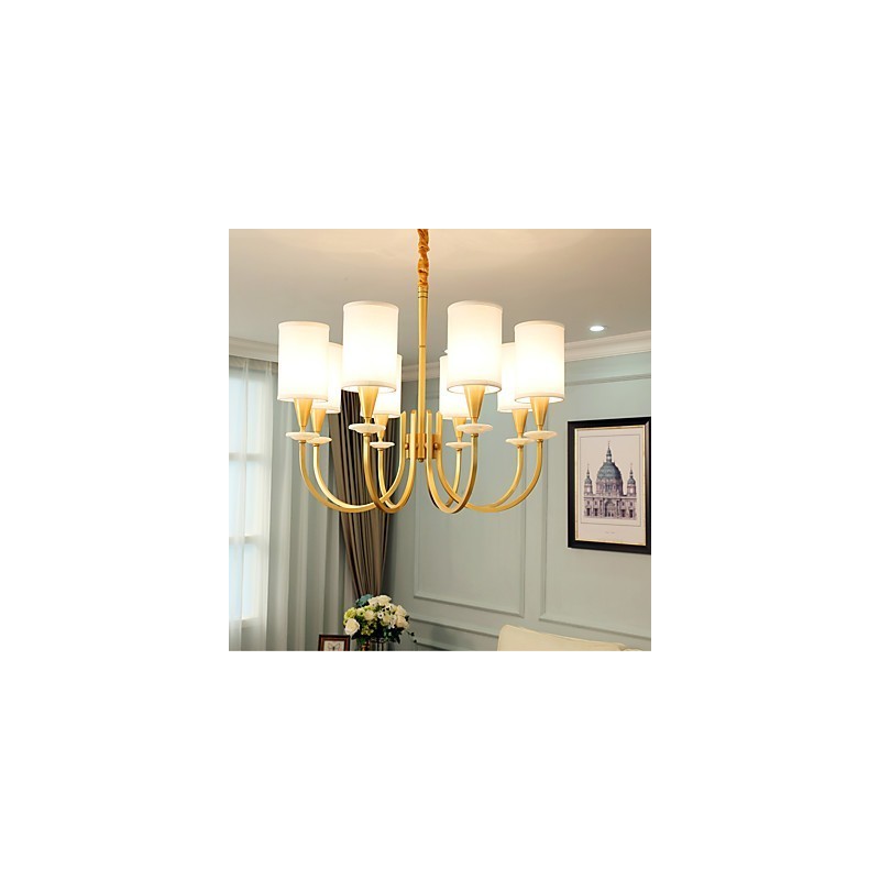Pure Brass Chandelier Jade Decorative Chandelier