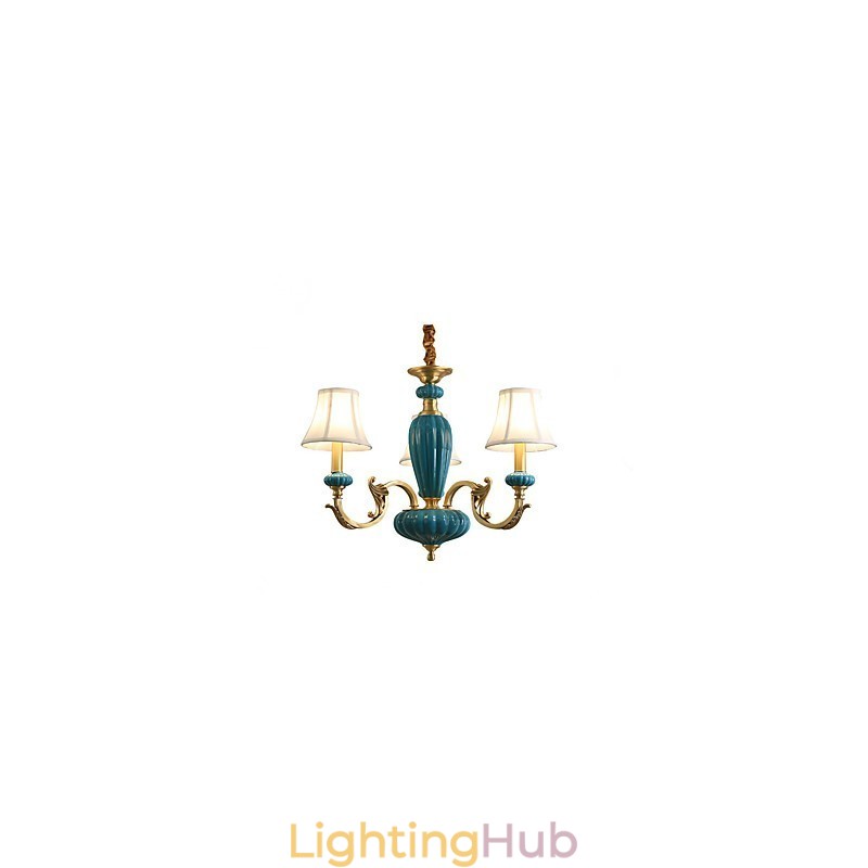 All Copper Chandelier Jade Decorative Chandelier OP